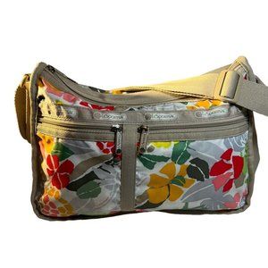 LeSportSac Purse Shoulder Crossbody Bag Polyester Adjustable Strap Pockets Med